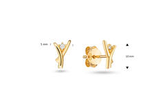  Ohrstecker - Fantasie Zirkonia - 
