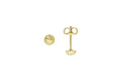  Boucles d'oreilles à puces - Globe - Ø 4mm