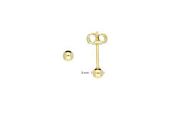  Ohrstecker - Kugel - Ø 3mm