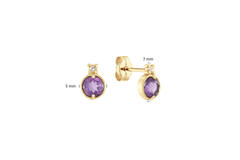  Boucles d'oreilles à puces Topaze - 