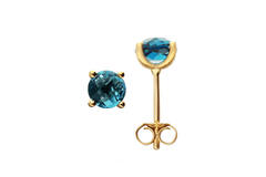  Elements of Love - Ear studs Topaz - - Ø 6mm