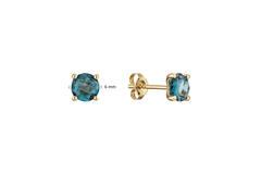  Elements of Love - Ear studs Topaz - - Ø 6mm