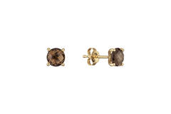  Elements of Love - Ohrstecker Rauchquarz - - Ø 6mm