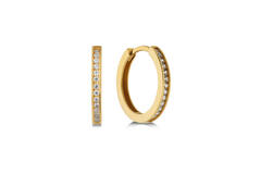  Earrings with folding clasp - Premium Hoops - Ø 10mm