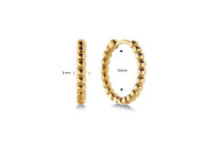  Earrings with folding clasp - Premium Hoops - Ø 20mm