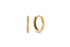 Earrings with folding clasp - Premium Hoops - Ø 6mm