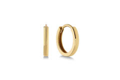  Earrings with folding clasp - Premium Hoops - Ø 8mm