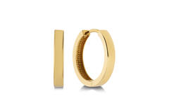  Earrings with folding clasp - Premium Hoops - Ø 12mm