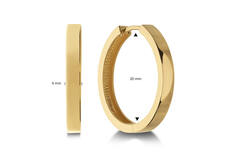  Ohrringe mit Clipverschluss - Premium Hoops - Ø 20mm