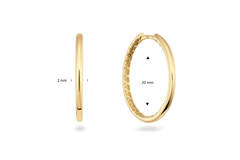  Earrings with folding clasp - Ø 20mm
