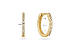  Klapoorringen - Premium Hoops - Rond - Ø 10mm