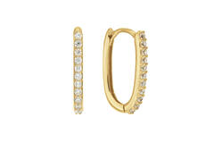  Earrings with folding clasp - Rectangle - Ø 14mm