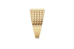  Ringe ohne Stein - Quadrat - 13mm