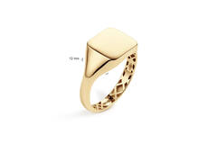  Signet ring - Square - 11.9mm