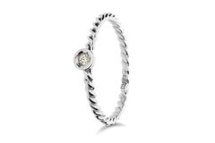  Ringe mit Diamant - Rund - 0.035ct - 2mm
