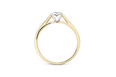  Bagues diamant - Say Yes! - Cœur - 0.08ct - 4mm