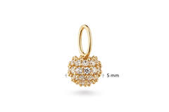  Pendants - Round - 5mm