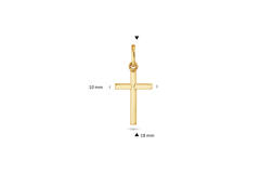 Kruis - 18x10mm - Glad - 585