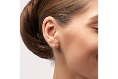  Ear studs - Solitaire Moderne - 0.2ct