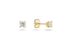  Oorstekers - Solitaire Moderne - 0.4ct