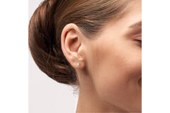  Boucles d'oreilles à puces - Solitaire Classique - 0.1ct