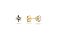  Ear studs - Solitaire Classique - 0.6ct