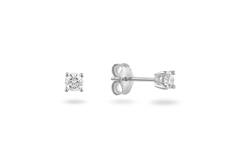  Boucles d'oreilles à puces - Solitaire Moderne - 0.2ct