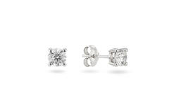  Boucles d'oreilles à puces - Solitaire Moderne - 0.6ct