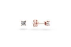 Ear studs - Solitaire Moderne - 0.3ct