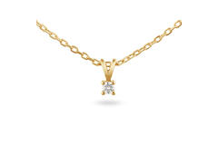  Kette - Solitaire Moderne - 0.05ct