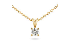  Kette - Solitaire Moderne - 0.3ct