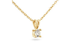 Kette - Solitaire Moderne - 0.3ct