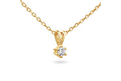  Kette - Solitaire Classique - 0.15ct