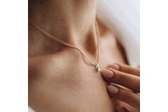  Kette - Solitaire Moderne - 0.15ct