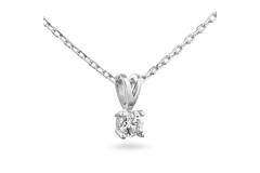  Necklace - Solitaire Moderne - 0.3ct