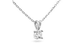  Collier - Solitaire Moderne - 0.5ct