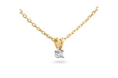  Collier - Solitaire Moderne - 0.05ct