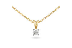  Necklace - Solitaire Moderne - 0.2ct