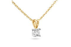  Kette - Solitaire Moderne - 0.3ct