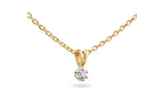  Kette - Solitaire Classique - 0.05ct