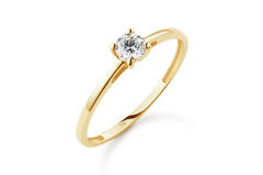  Bagues - Solitaire Moderne - 0.3ct