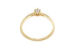  Bagues - Solitaire Classique - 0.1ct
