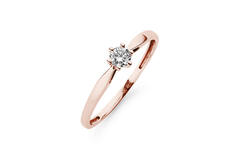  Bagues - Solitaire Classique - 0.2ct