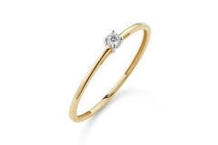 Bagues - Solitaire Moderne - 0.05ct