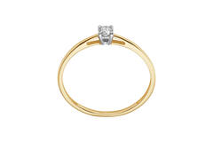  Bagues - Solitaire Moderne - 0.15ct