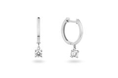  Earrings - Solitaire Moderne - 0.4ct