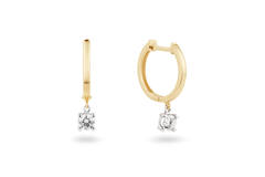  Oorringen - Solitaire Moderne - 0.4ct