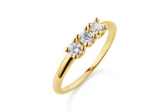  Rings - Memoire - 0.45ct