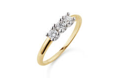  Rings - Memoire - 0.45ct