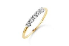  Rings - Memoire - 0.25ct